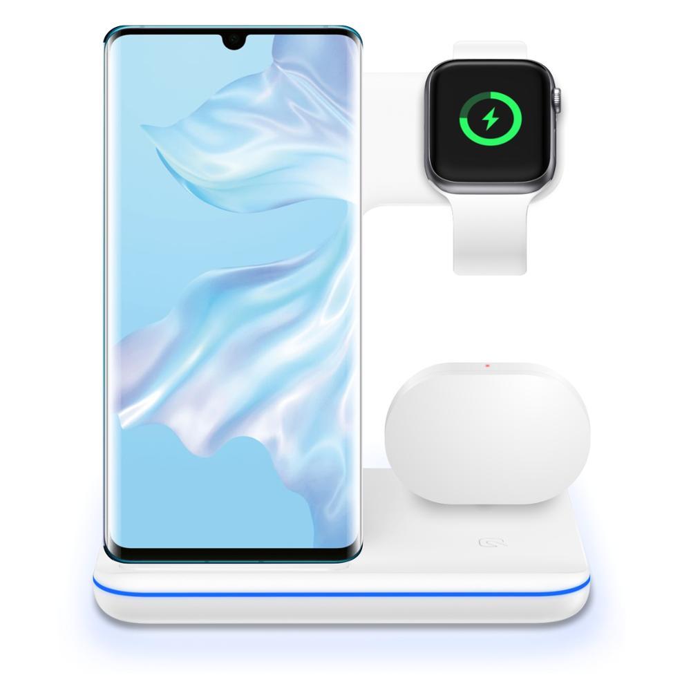 Earphone Wireless Charger 3 In 1 Wireless Charger Stand