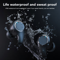 ANC Active Noise Cancelling Bluetooth Headset - Wireless Earbuds with Voice Control | Bluetooth 5.0 Stereo Earphones