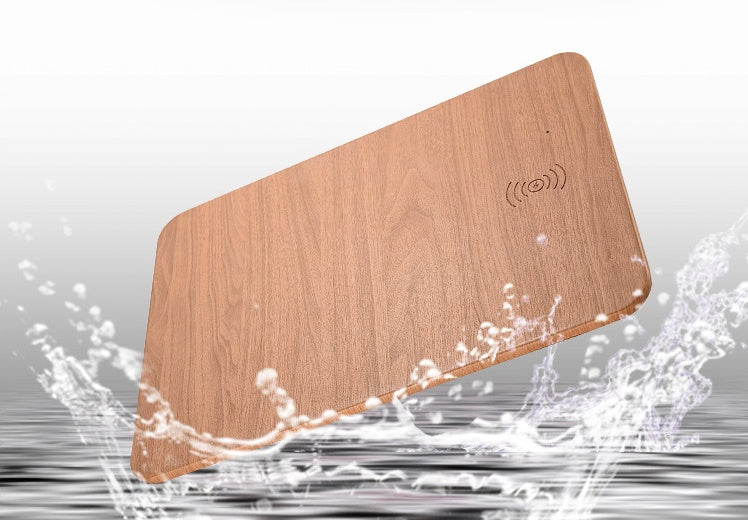 Wooden Qi Wireless Charger Pad - Natural Bamboo Design