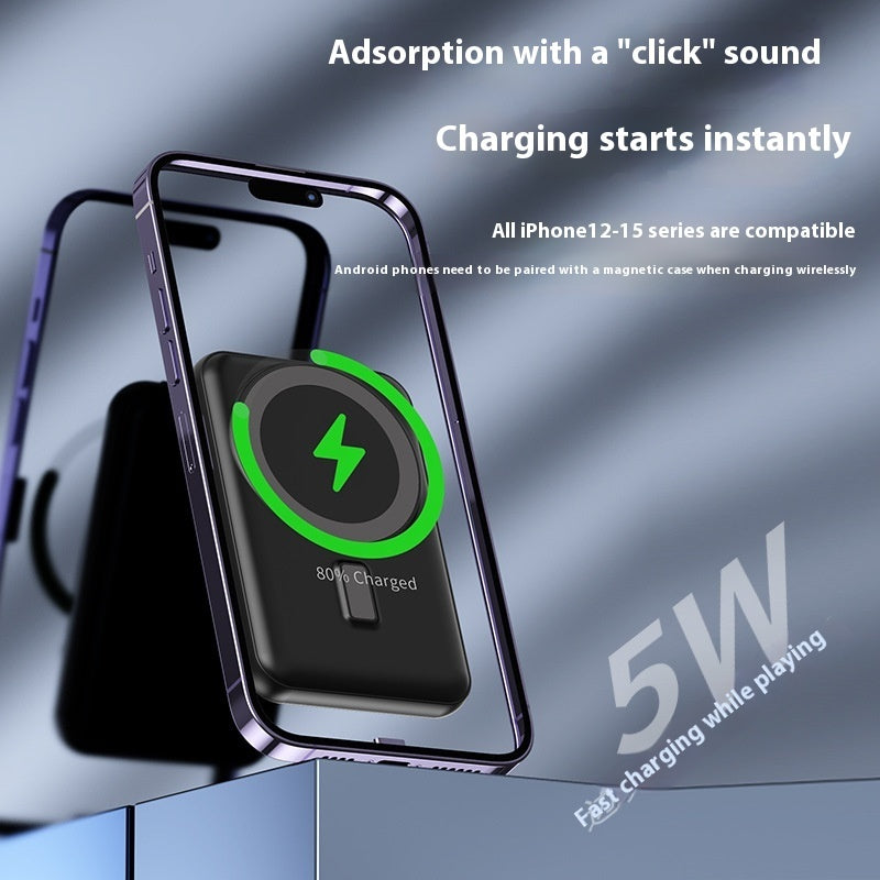 MagSafe Magnetic Wireless Power Bank with Solar Charging - Fast Charge Portable Battery | Eco-Friendly Solar Charger for iPhone