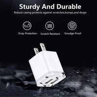 Thumbnail for 3-Pack Premium USB Wall Charger for Fast Charging - iPhone, Samsung, Android - TechShopi