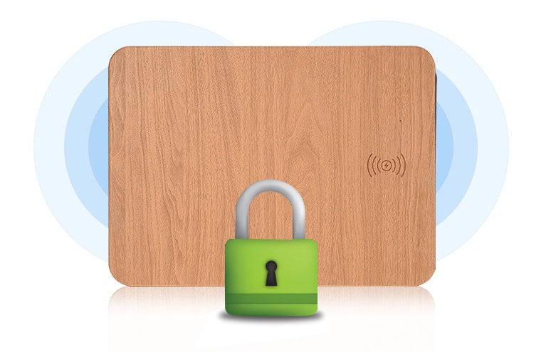 Wooden Qi Wireless Charger Pad - Natural Bamboo Design