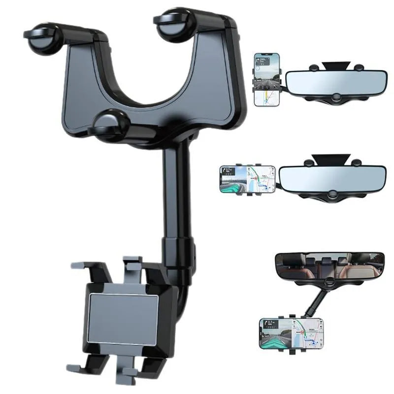 360° Car Rearview Mirror Phone Holder for Car - TechShopi