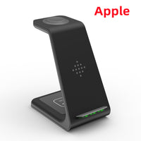 3-in-1 MagSafe Charging Station - 15W Fast Wireless Dock for iPhone, Apple Watch & AirPods | Vertical Stand