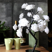 Thumbnail for Rose Flower Lamp USB Battery Operated LED Table Lamp Bonsai Tree Night Lights Garland Bedroom Decoration Lights Home Decor