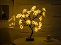 Thumbnail for Rose Flower Lamp USB Battery Operated LED Table Lamp Bonsai Tree Night Lights Garland Bedroom Decoration Lights Home Decor