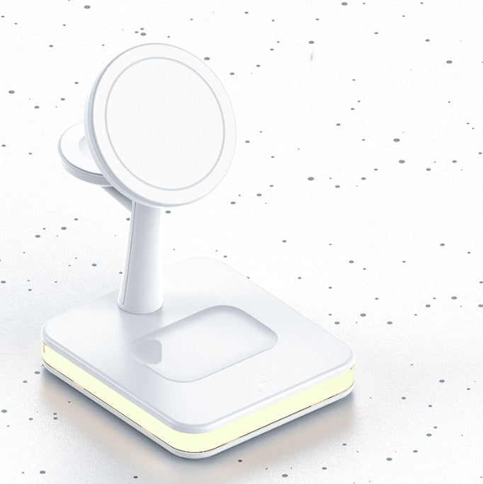 4-in-1 Magnetic Wireless Charging Stand for iPhone, Apple Watch & AirPods – Fast MagSafe-Compatible Charger Dock