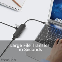 Thumbnail for 5 IN 1 Type C Hub Adapter with TF SD Reader for MacBook Pro & PC - Fast Data Transfer & Slim Design - TechShopi