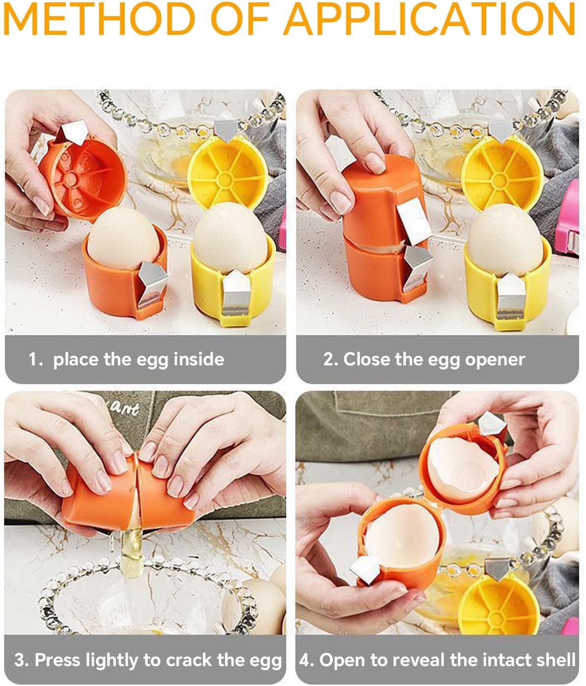 Egg Shell Opener For Hard Boiled Eggs Peeler Tool