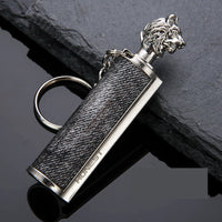 Thumbnail for Creative Metal Keychain Lighter Wild Fire Ten Thousand Times Use Kerosene Lighters Gifts For Men