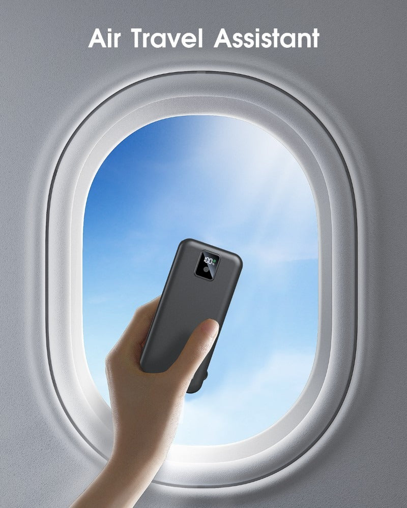 AC-02F Portable Power Bank - Compact Fast Charging Battery Pack | Universal USB Charger for iPhone & Android Devices