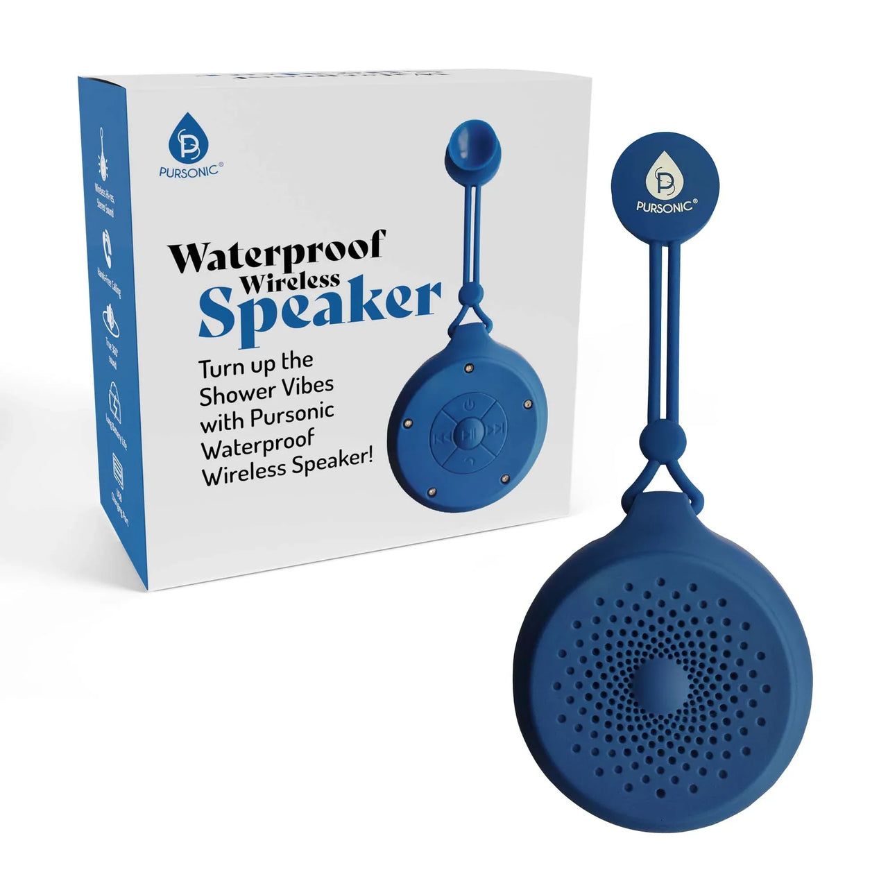 Pursonic Total Audio Freedom Collection - TWS Earbuds + 360° Wireless Speaker + Waterproof Suction Speaker | 3-in-1 Bundle