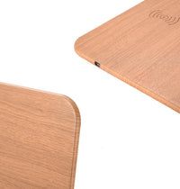 Wooden Qi Wireless Charger Pad - Natural Bamboo Design