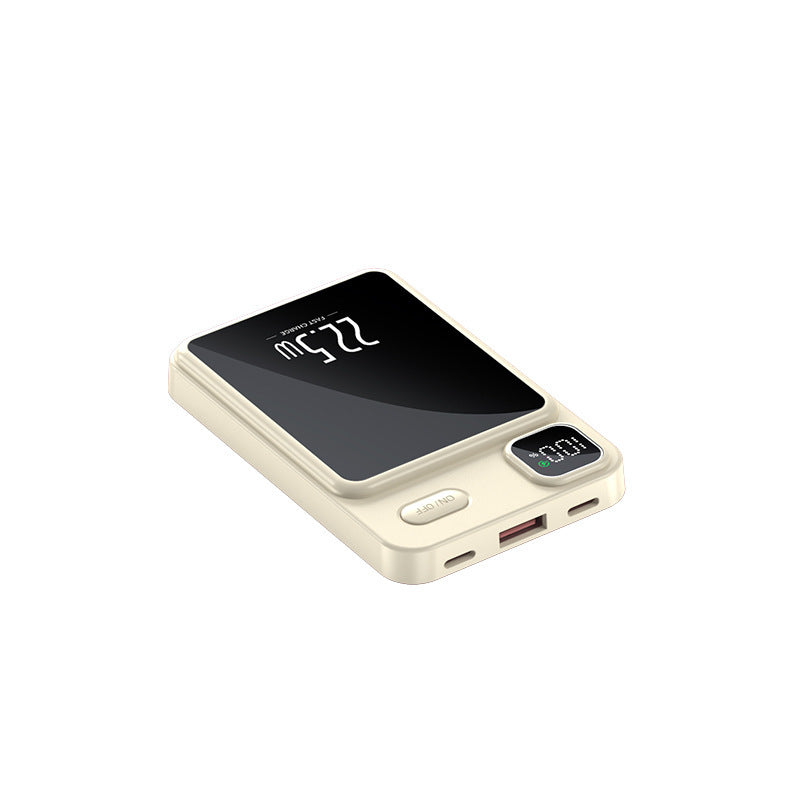 Magnetic charging treasure portable wireless charging
