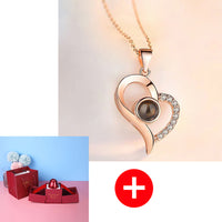 Thumbnail for Hot Valentine's Day Gifts Metal Rose Jewelry Gift Box Necklace For Wedding Girlfriend Necklace Gifts