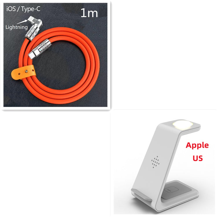 3-in-1 MagSafe Charging Station - 15W Fast Wireless Dock for iPhone, Apple Watch & AirPods | Vertical Stand