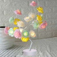 Thumbnail for Rose Flower Lamp USB Battery Operated LED Table Lamp Bonsai Tree Night Lights Garland Bedroom Decoration Lights Home Decor