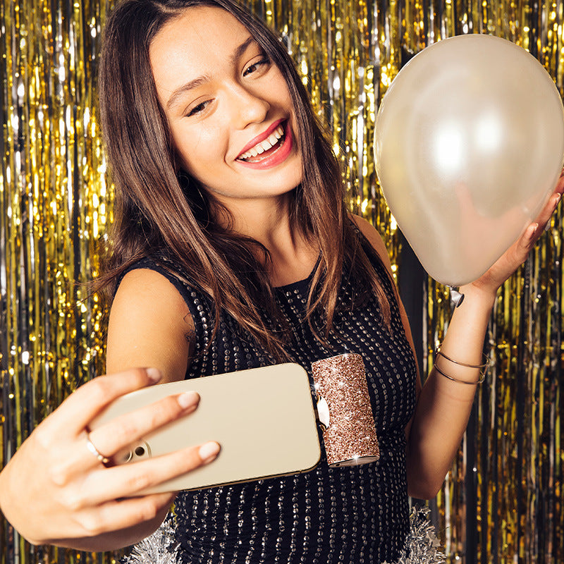 Diamond Pocket Capsule Power Bank - Mini Lipstick Emergency Charger | Ultra-Compact Portable Battery with Crystal Design