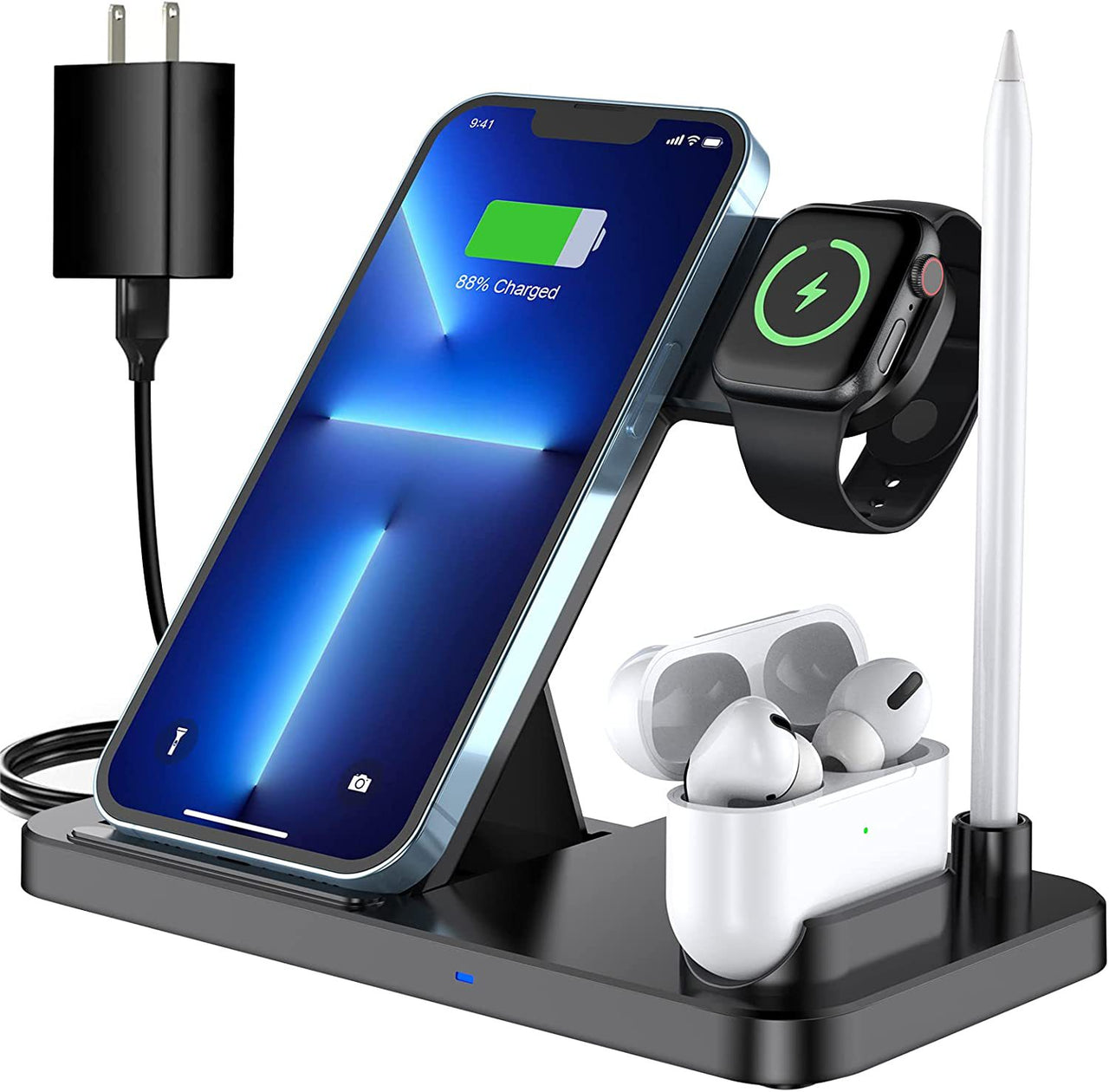 Foldable Wireless Charging Stand - Portable Travel Charger