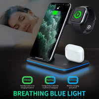 Thumbnail for Earphone Wireless Charger 3 In 1 Wireless Charger Stand