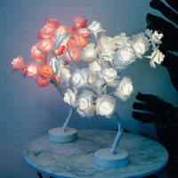Thumbnail for Rose Flower Lamp USB Battery Operated LED Table Lamp Bonsai Tree Night Lights Garland Bedroom Decoration Lights Home Decor