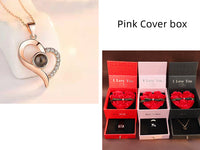 Thumbnail for Hot Valentine's Day Gifts Metal Rose Jewelry Gift Box Necklace For Wedding Girlfriend Necklace Gifts