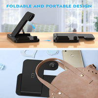 Foldable Wireless Charging Stand - Portable Travel Charger