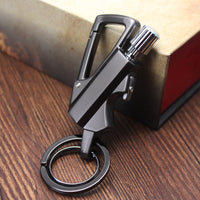 Thumbnail for Creative Metal Keychain Lighter Wild Fire Ten Thousand Times Use Kerosene Lighters Gifts For Men