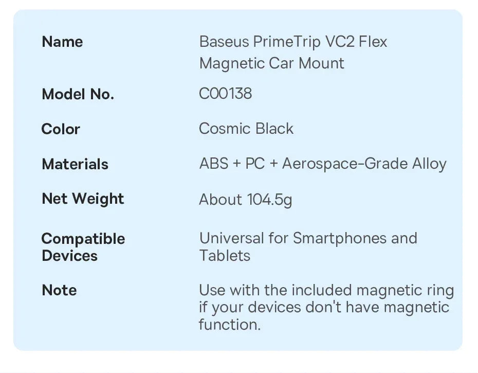 Baseus Magnetic Car Phone Holder - Vacuum Suction Cup 360° Rotation Stand | Universal Dashboard Mount for iPhone 17 & All Phones