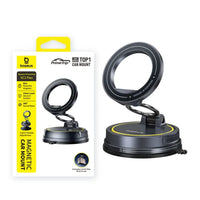 Baseus Magnetic Car Phone Holder - Vacuum Suction Cup 360° Rotation Stand | Universal Dashboard Mount for iPhone 17 & All Phones
