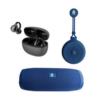 Pursonic Total Audio Freedom Collection - TWS Earbuds + 360° Wireless Speaker + Waterproof Suction Speaker | 3-in-1 Bundle