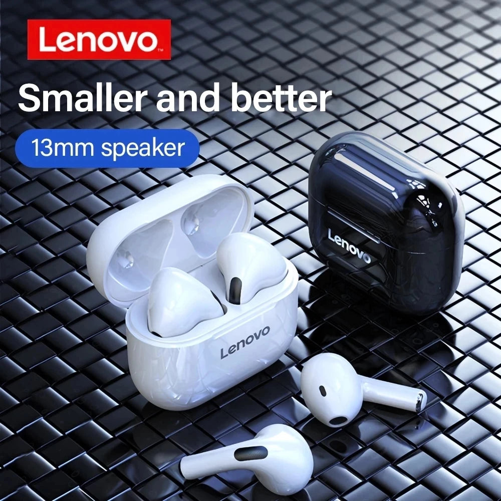Lenovo LP40 TWS Wireless Earbuds - Bluetooth 5.0 Touch Control | HiFi Stereo, Waterproof Sport In-Ear Headphones with Charging Case