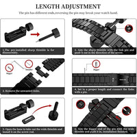 Titanium Apple Watch Band - Men's Business Bracelet for Ultra 3 49mm, Series 11/10 46mm, Series 9/8/7 45/41mm, Series 6/SE/5/4 44/40mm, Series 3/2/1 42/38mm