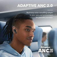 Soundcore by Anker Liberty 4 NC ANC Earbuds - 98.5% Noise Reduction, LDAC Hi-Res, Bluetooth 5.3 | 50H Battery, Replaceable Pads, Waterproof TWS