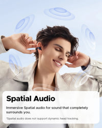 SoundPEATS PearlClip Pro Open-Ear Clip Earphones - Bluetooth 5.4 | AI ENC, 12mm Dual-Magnet Driver, 24H Battery, IPX5, Spatial Audio