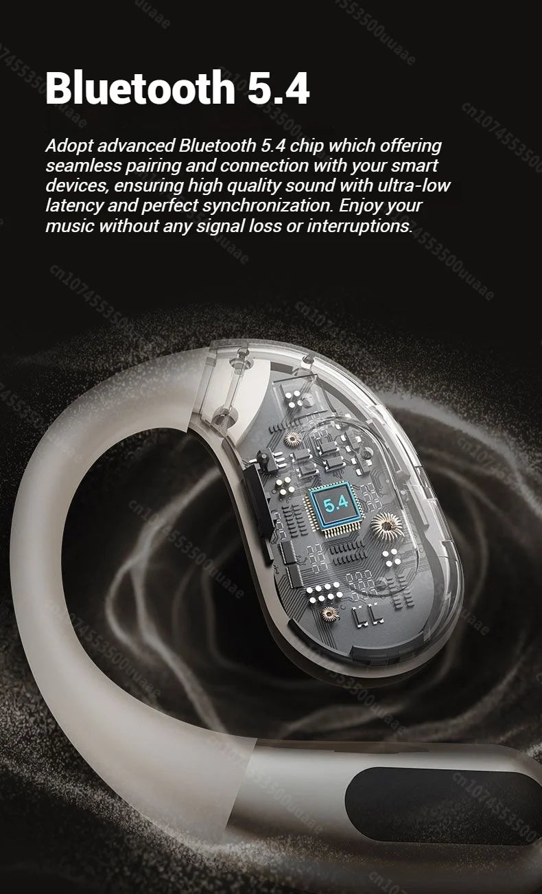 Monster AC330 OWS Open-Ear Headphones - Bluetooth 5.4 | ENC Call Noise Cancelling, 360° Surround Sound, 24H Battery, Waterproof Sport Headset