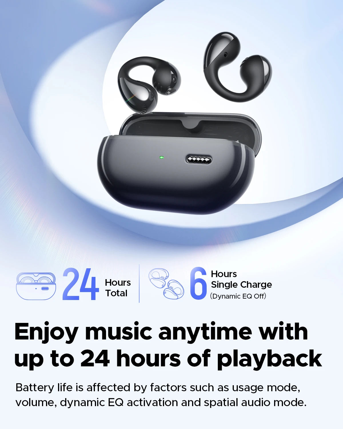 SoundPEATS PearlClip Pro Open-Ear Clip Earphones - Bluetooth 5.4 | AI ENC, 12mm Dual-Magnet Driver, 24H Battery, IPX5, Spatial Audio