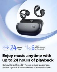 SoundPEATS PearlClip Pro Open-Ear Clip Earphones - Bluetooth 5.4 | AI ENC, 12mm Dual-Magnet Driver, 24H Battery, IPX5, Spatial Audio
