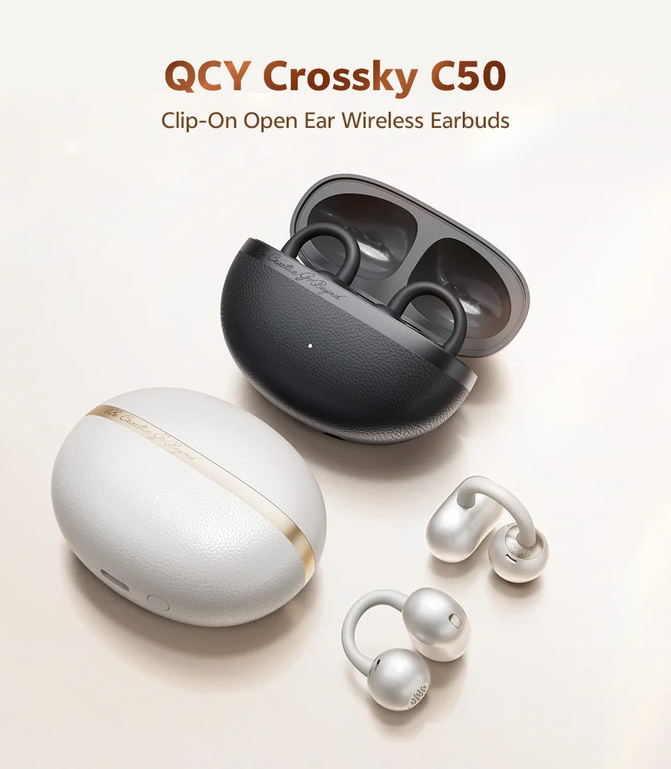 QCY Crossky C50 Open-Ear Clip-On Wireless Earbuds