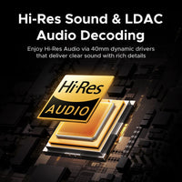 UGREEN Studio Pro Hybrid ANC Headphones - 48dB Noise Cancelling, LDAC Hi-Res, 120H Battery | 5 Drivers, NFC, Memory Foam, Detachable Cable
