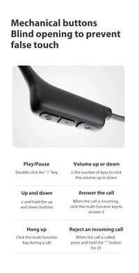 Sanag B22s Bone Conduction Headphones - Bluetooth 5.3 | 16Hr Playtime, IPX5 Waterproof, Spatial Sound, Open-Ear Sport Earphones