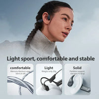 Sanag B22s Bone Conduction Headphones - Bluetooth 5.3 | 16Hr Playtime, IPX5 Waterproof, Spatial Sound, Open-Ear Sport Earphones