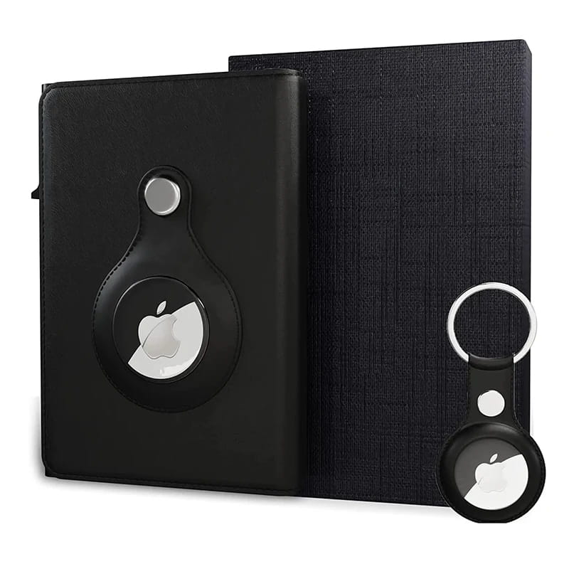 Premium Leather & Aluminum RFID-Blocking AirTag Wallet