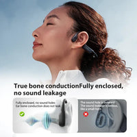 Sanag B22s Bone Conduction Headphones - Bluetooth 5.3 | 16Hr Playtime, IPX5 Waterproof, Spatial Sound, Open-Ear Sport Earphones