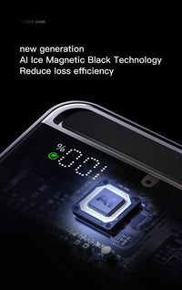 22.5W Transparent Magnetic Power Bank 10000mAh - Wireless Fast Charging | MagSafe Compatible, Digital Display, for iPhone Samsung