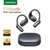 UGREEN FitBuds Open-Ear Earphones - Bluetooth 6.0 Ear-Hook TWS | Spatial Audio, 30H Battery, USB-C, Metal & Silicone Build