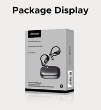 UGREEN FitBuds Open-Ear Earphones - Bluetooth 6.0 Ear-Hook TWS | Spatial Audio, 30H Battery, USB-C, Metal & Silicone Build