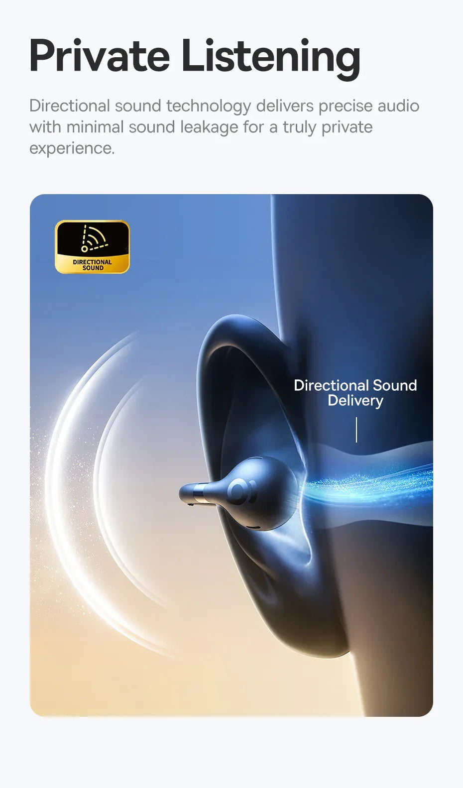 Baseus BC1 Open-Ear Clip Earbuds - Bluetooth 6.0 | 4-Mic ENC, 38Hr Battery, IP55 Waterproof, Super Bass Sport Earphones
