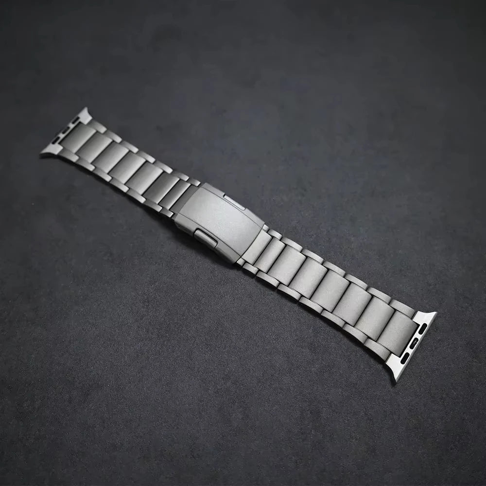 Titanium Business Apple Watch Band - Luxury Metal Strap for Apple Watch Ultra 2/1 49mm, Series 10 46mm, Series 9/8/7 45mm, Series 6/5/4/SE 44mm