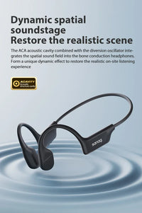 Sanag B22s Bone Conduction Headphones - Bluetooth 5.3 | 16Hr Playtime, IPX5 Waterproof, Spatial Sound, Open-Ear Sport Earphones